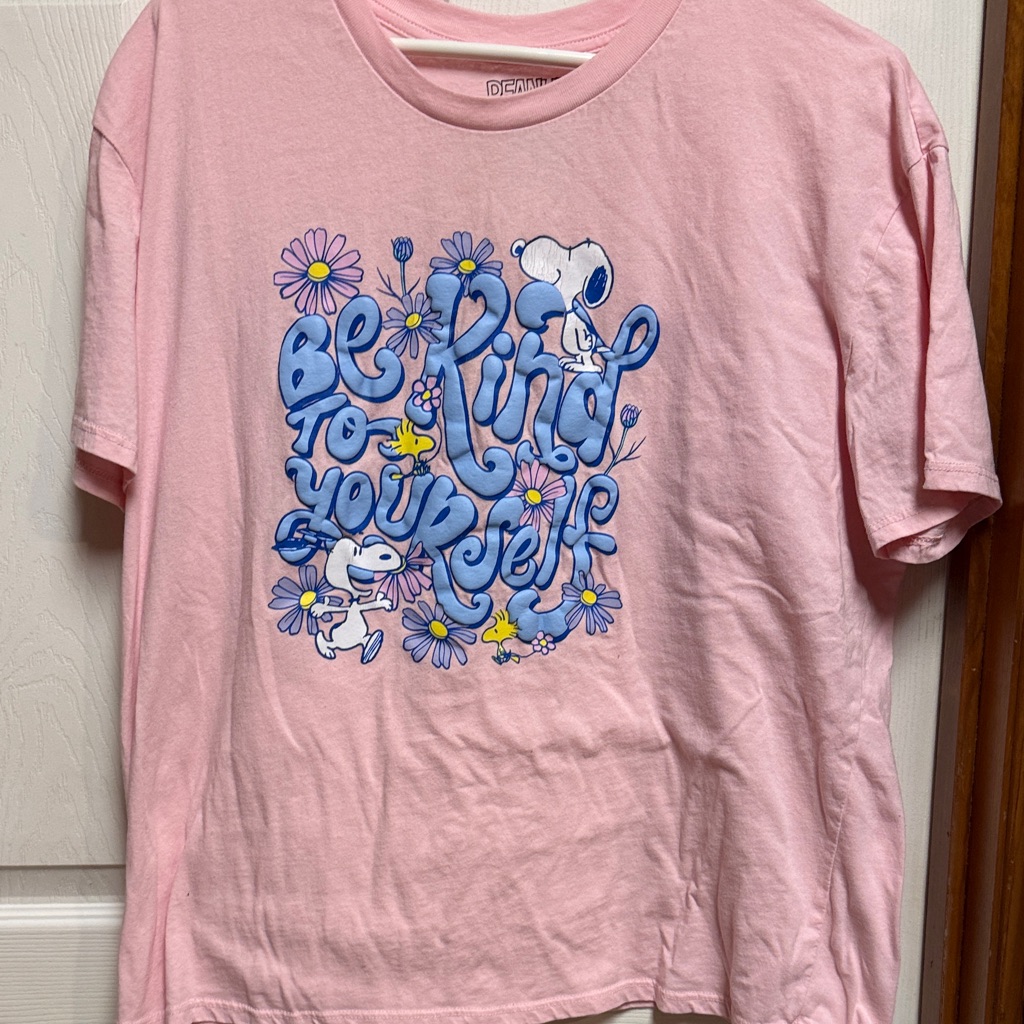Peanuts Pink 'Be Kind To Yourself' Kids T-Shirt
